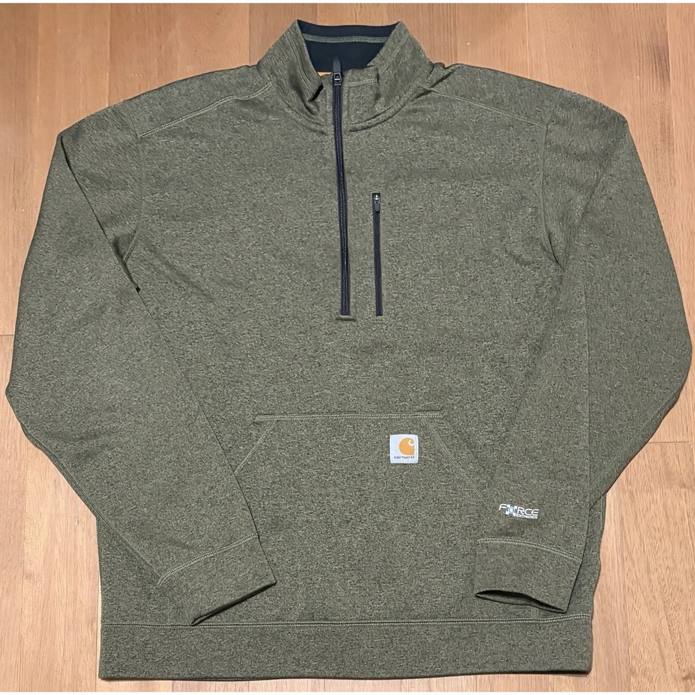 Carhartt Jacket Mens Large Green Force Relaxed Workwear Outdoor Active Athletic
